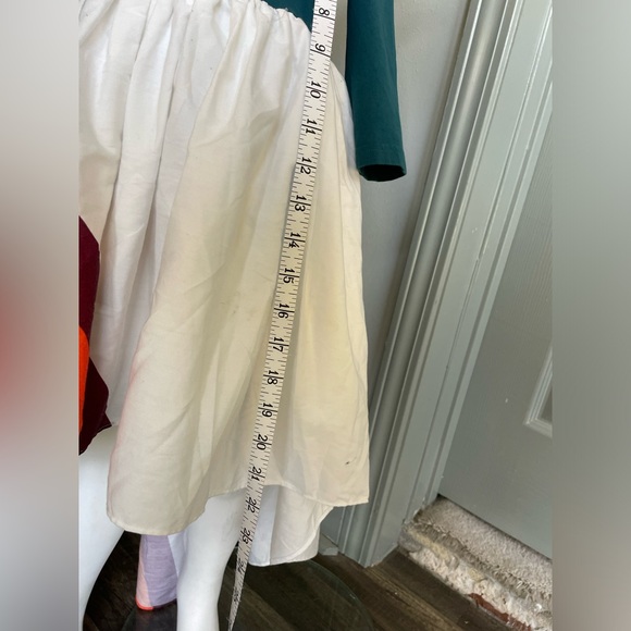 Oopsie Daisy White Rainbow Stripe Hi-Low Dress Girls long sleeve 4T - Picture 10 of 10